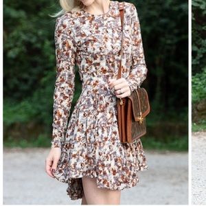 H&M Fall Abstract Floral Print Dress!🍂